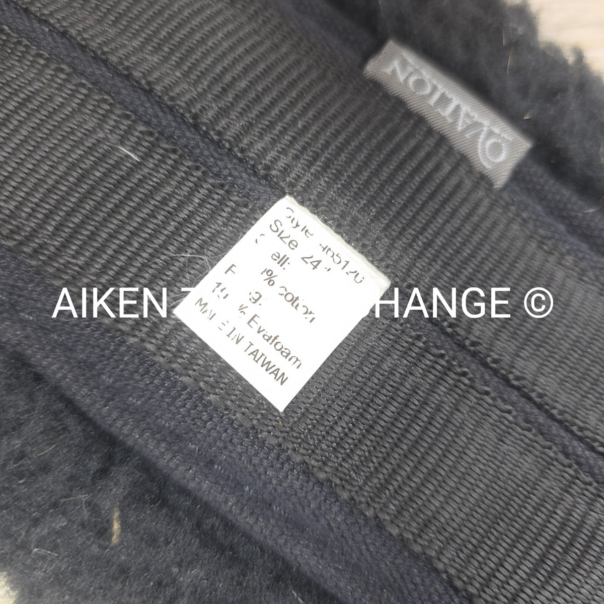 Ovation Fleece Dressage Girth, Black, 24"