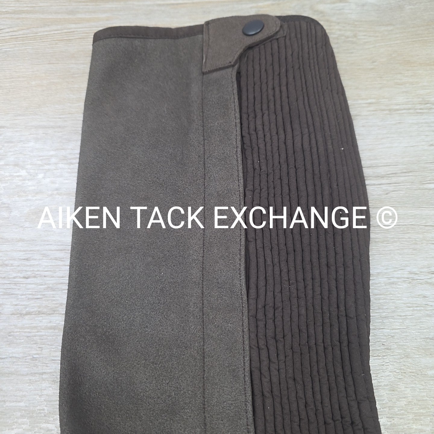 Shires Suede Half Chaps, Brown, Size X-Large