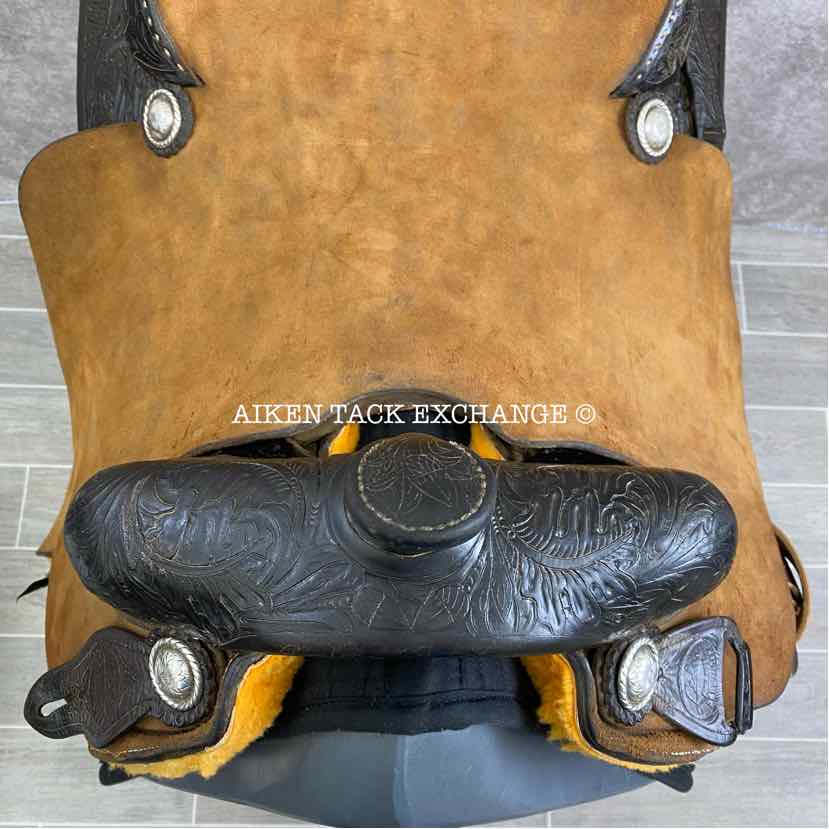 M.L. Leddy's Western Saddle, 16.5" Seat, Wide Tree - Full QH Bars
