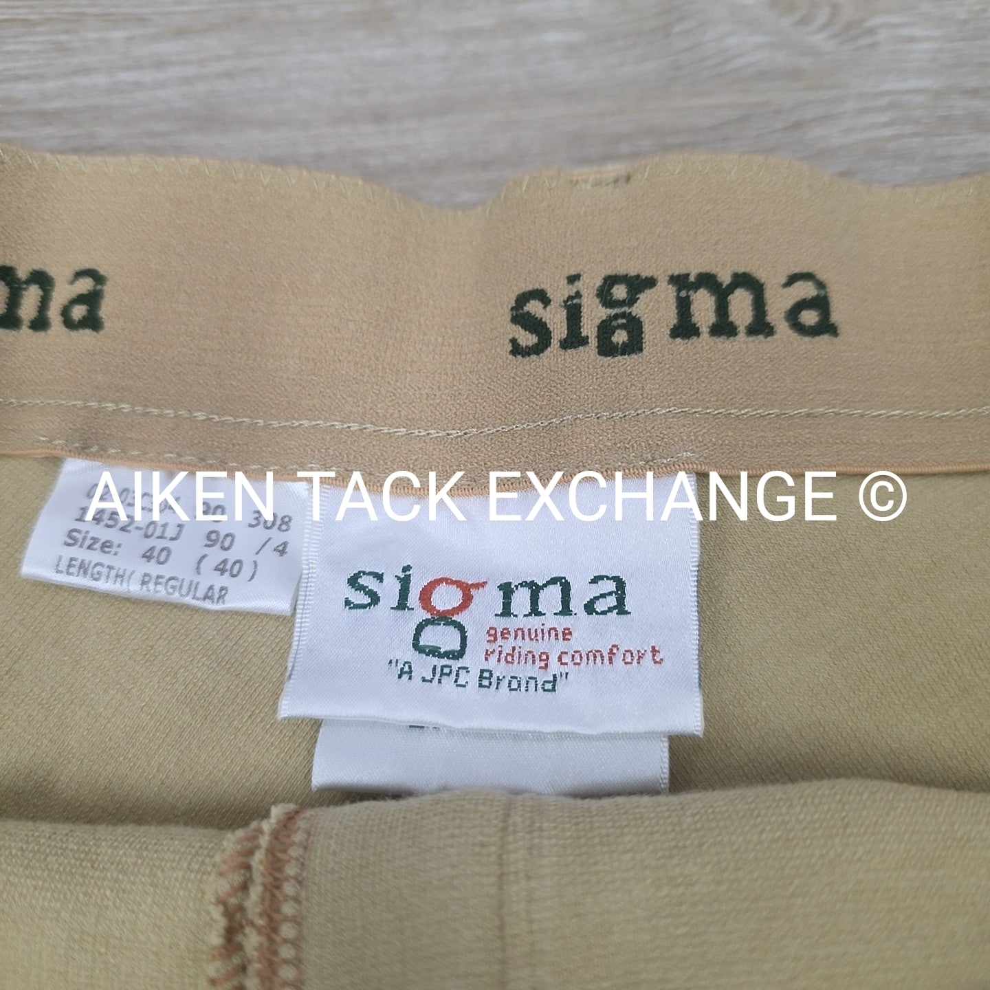 Sigma Knee Patch Breeches, Size 40