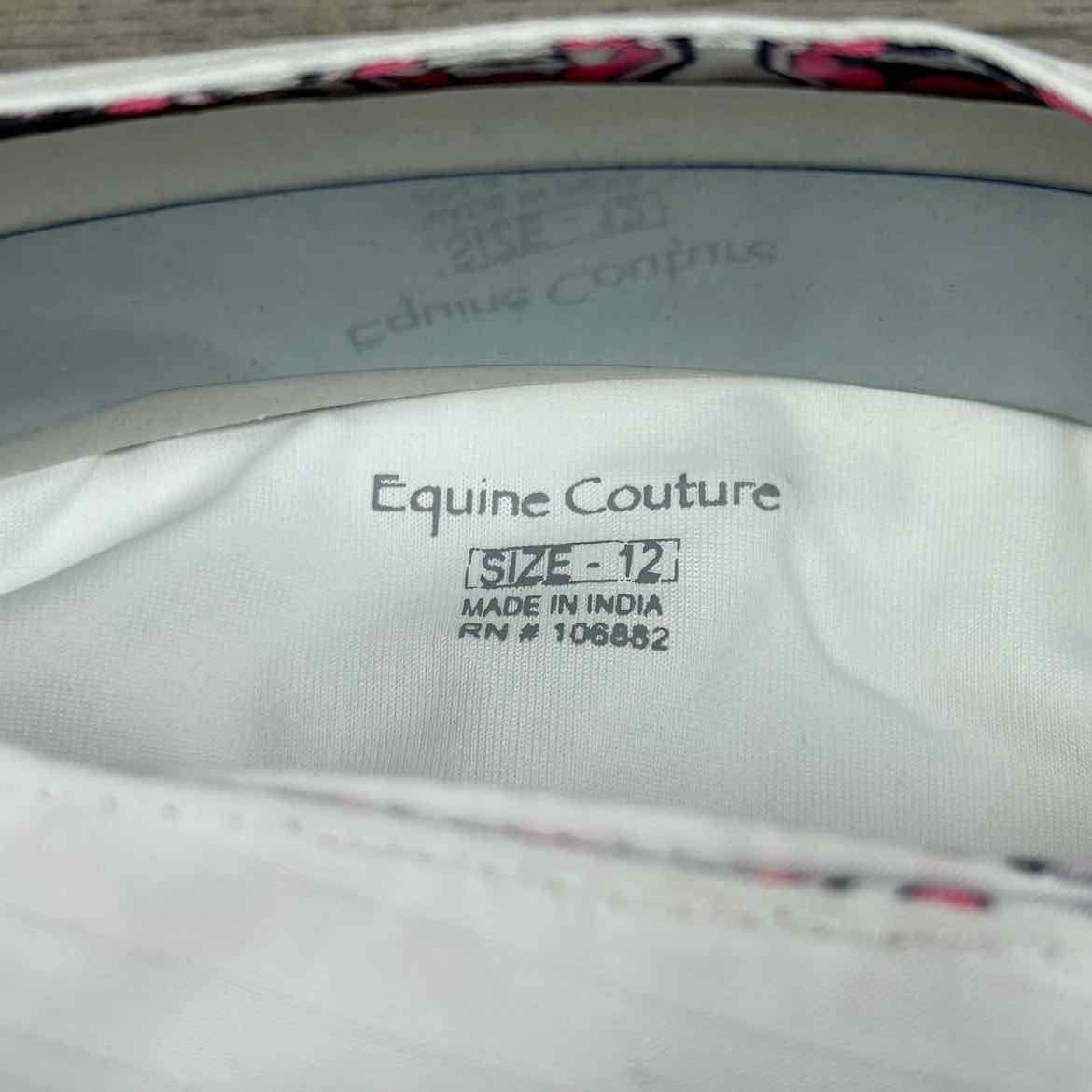 Equine Couture Kelsey Long Sleeve Show Shirt, Size 12