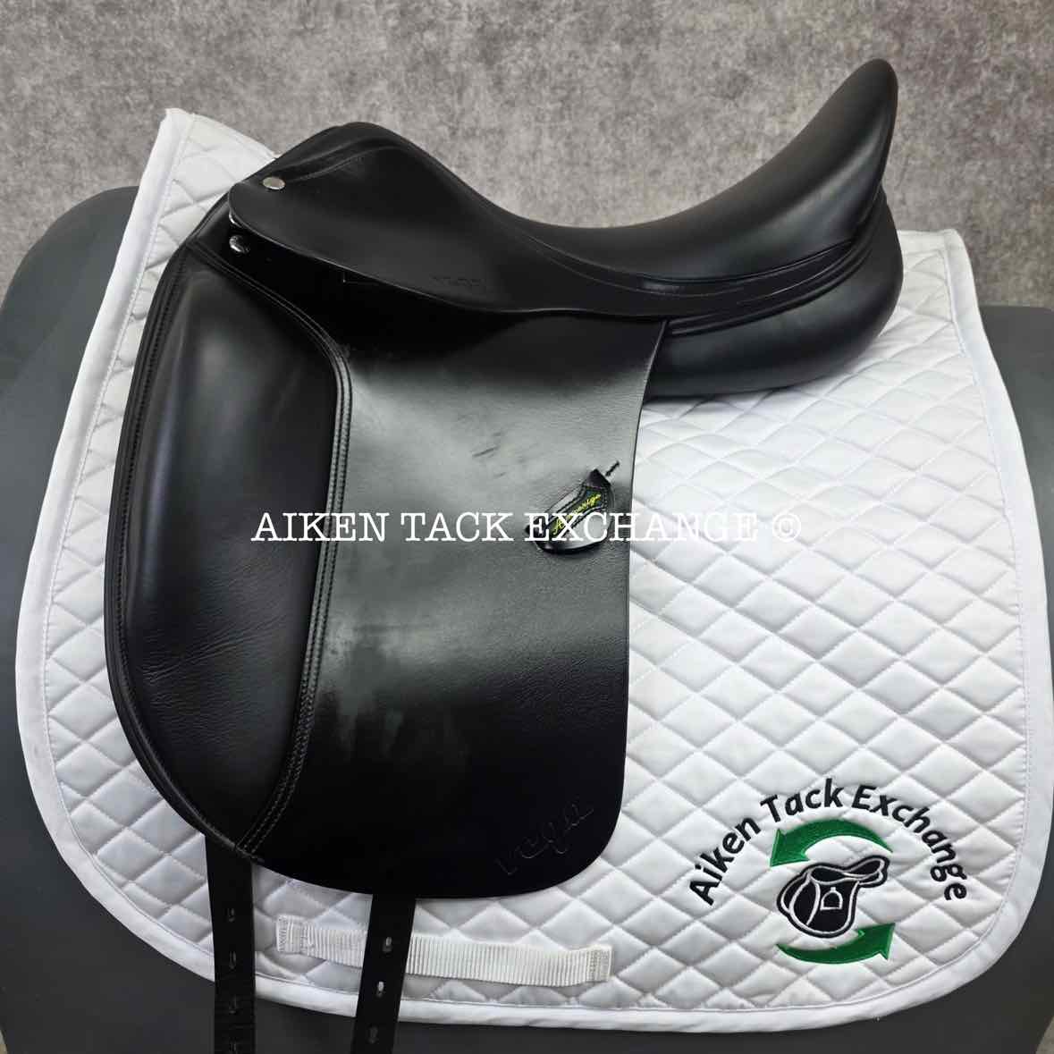 2014 Amerigo Vega Dressage Saddle, 17" Seat, Medium Wide, Wool Flocked Panels
