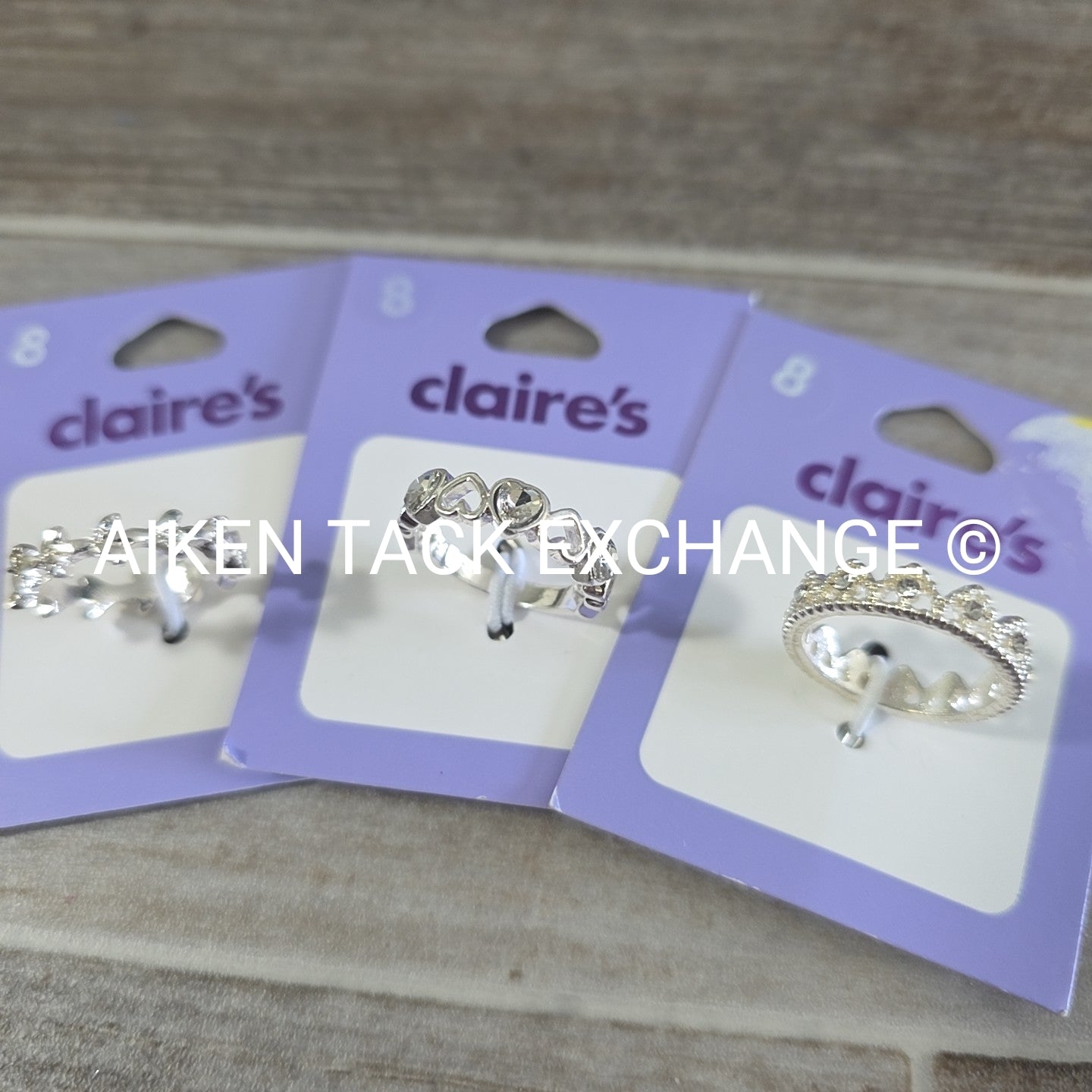 Claire's Rings (3) - Size 8