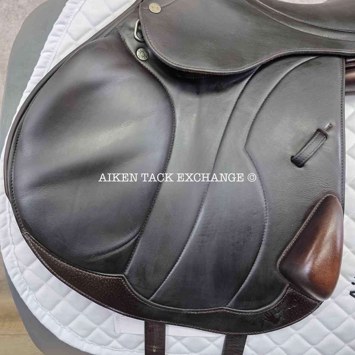 2017 Equipe Synergy Monoflap Jump Saddle, 17.5" Seat, Medium Wide Tree, Foam Panels