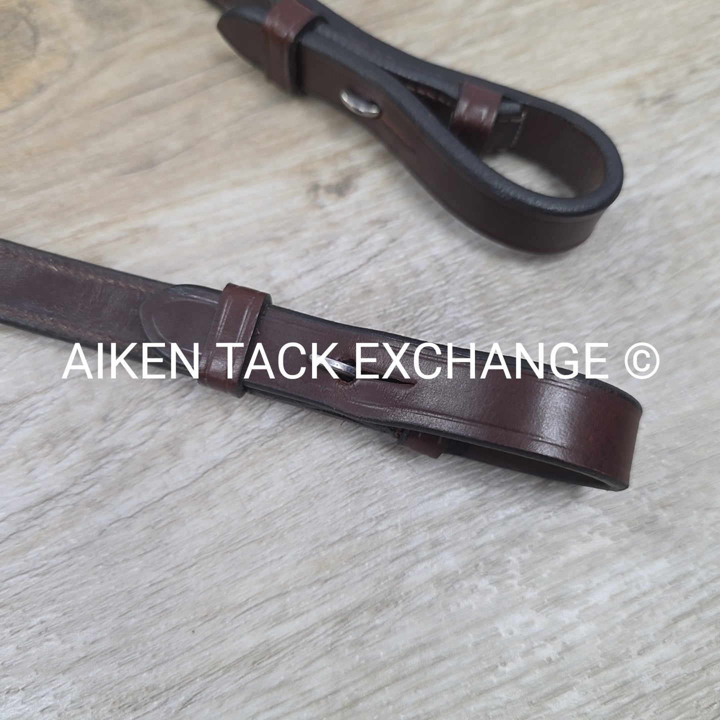 KL Select Square Raised Fancy Stitched Laced Reins, Brown, Size Full