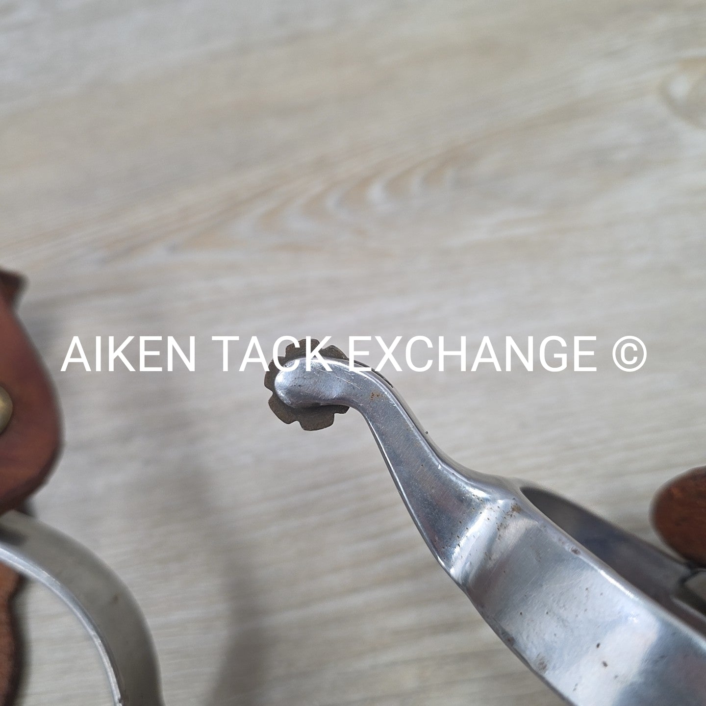 Western Rowel Spurs with Leather Straps