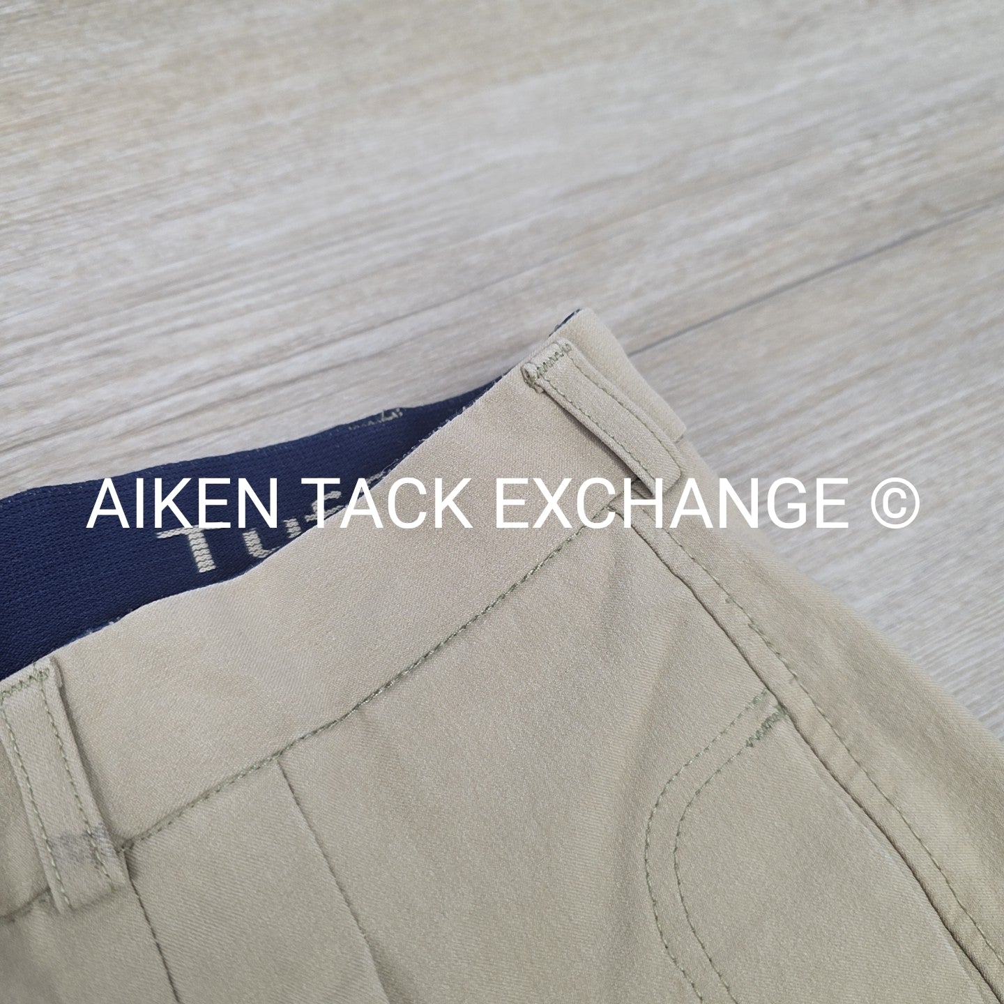 TuffRider Front Zip Knee Patch Breeches, Men's 34