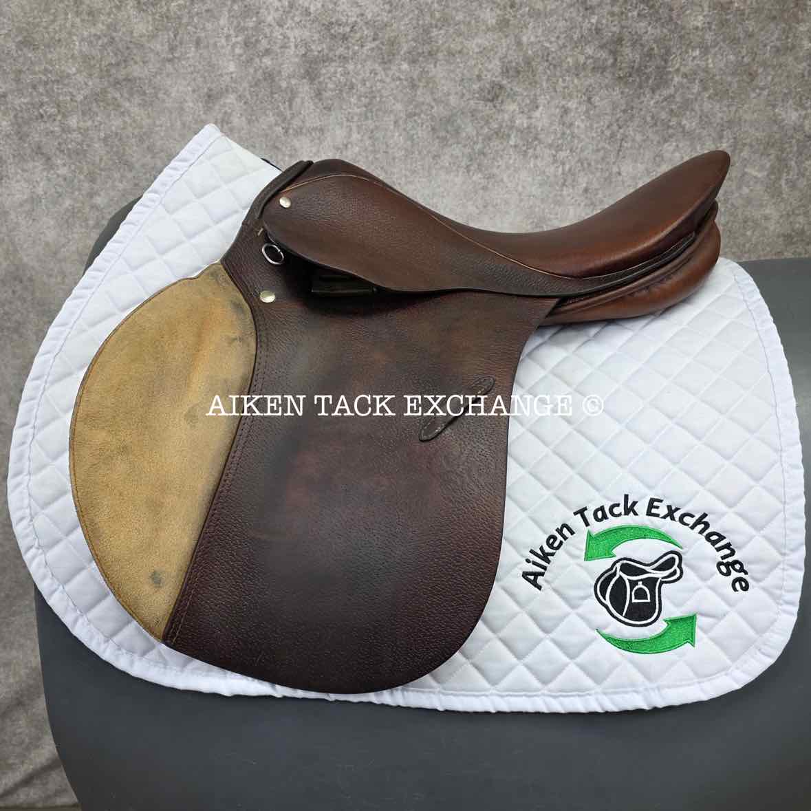 Stubben Siegfried All Purpose Saddle, 17" Seat, 32cm Tree - Wide, Wool Flocked Panels