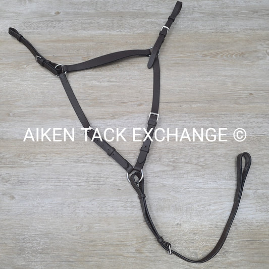 Flat Adjustable Breastplate, Brown, Size Cob