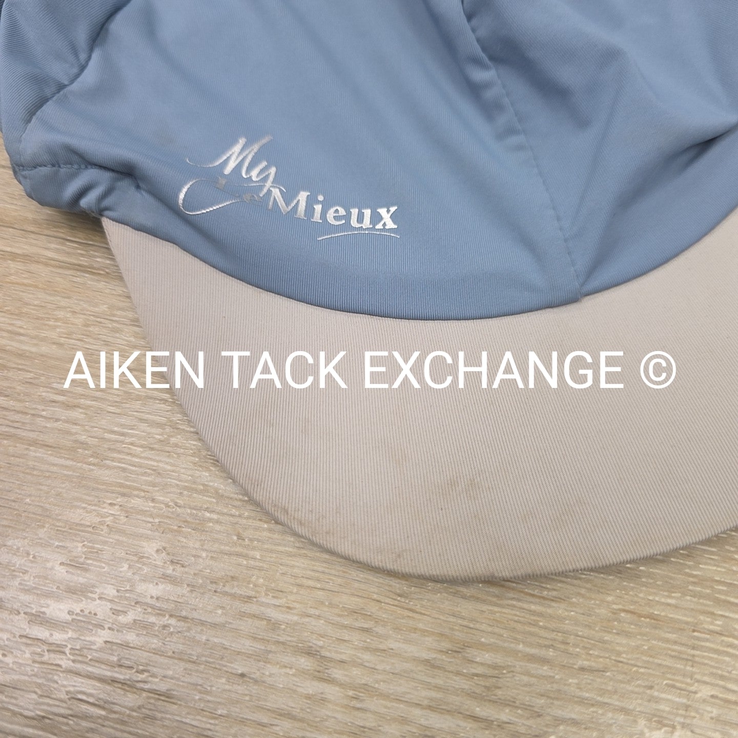 LeMieux Pom Silk Helmet Cover, Ice Blue