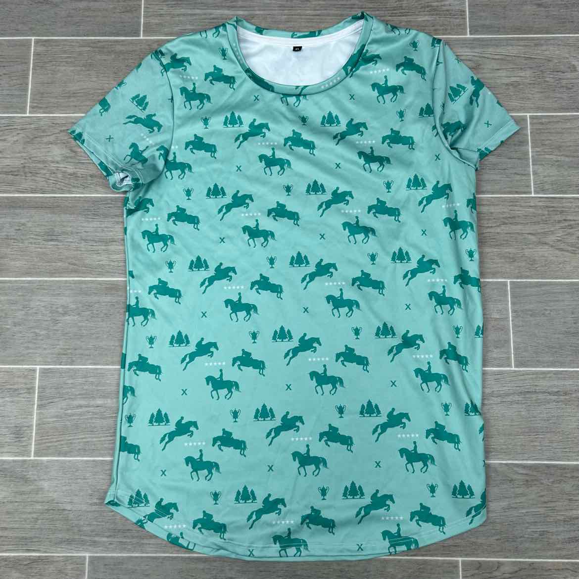 Short Sleeve Polyester Shirt, Women's XL