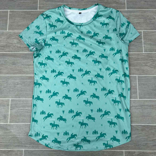 Short Sleeve Polyester Shirt, Women's XL