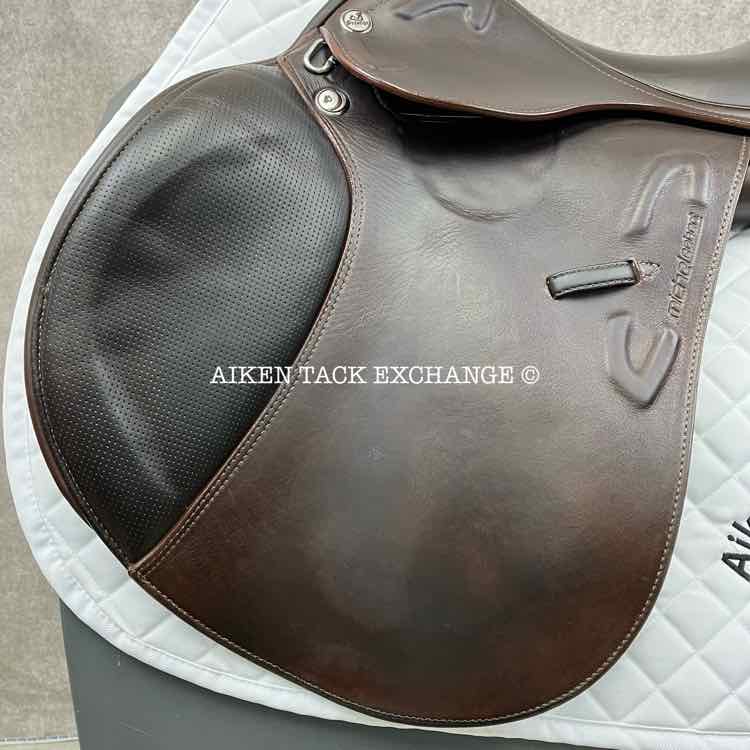 2018 Prestige Michel Robert Close Contact Jump Saddle, 18" Seat, 34 Tree - M/MW, Wool Flocked Panels
