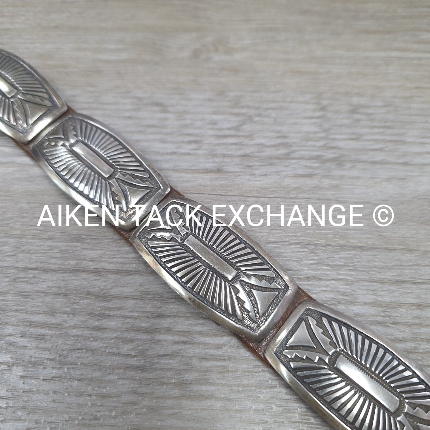 Rick Martinez Navajo Sterling Silver Concho Belt, 32