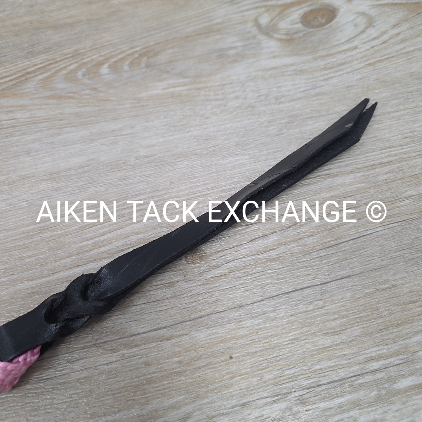 Equitem Braided Nylon Lead Rope with Leather Popper