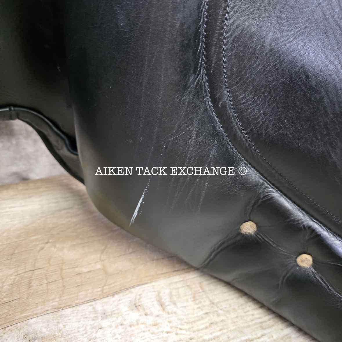 Albion SLK Dressage Saddle, 18" Seat, Medium Wide Tree, Wool Flocked Panels