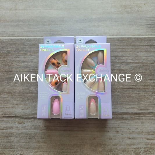 Claire's Press-On Nails (2 Sets) - 24 Count Each (48 Total)