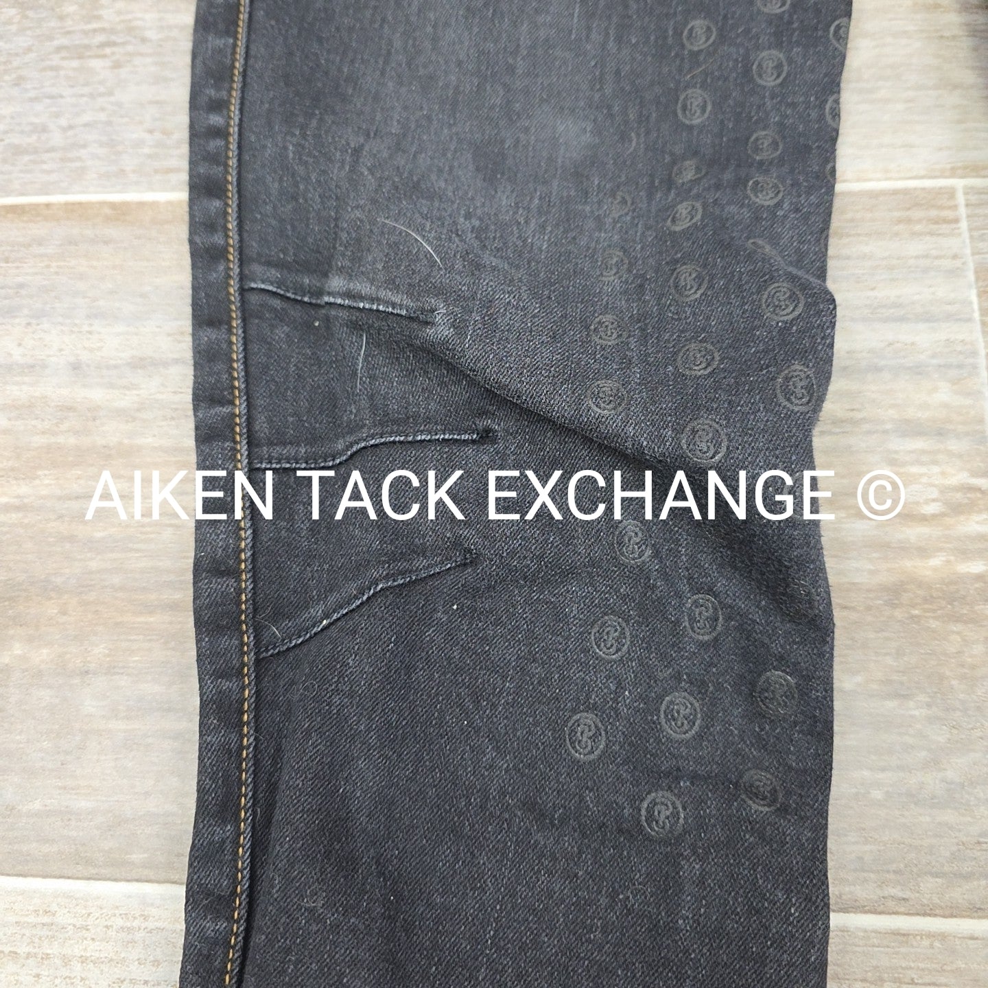 PS of Sweden Denim Silicone Grip Full Seat Breeches, Size 10 (EU 40)