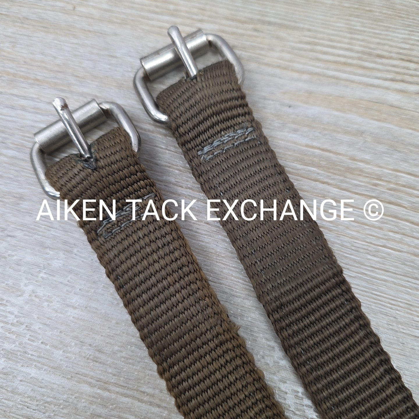 Nylon Stirrup Straps, Brown, 52"