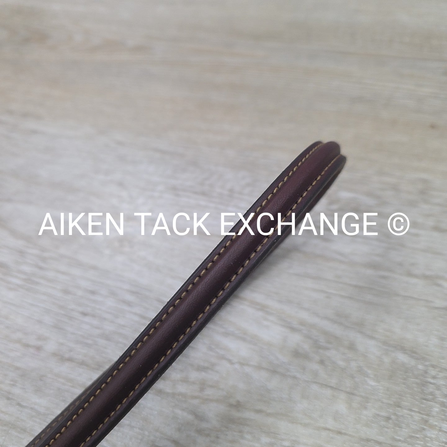Fancy Stitched Raised Standing Martingale. Brown, Size Full