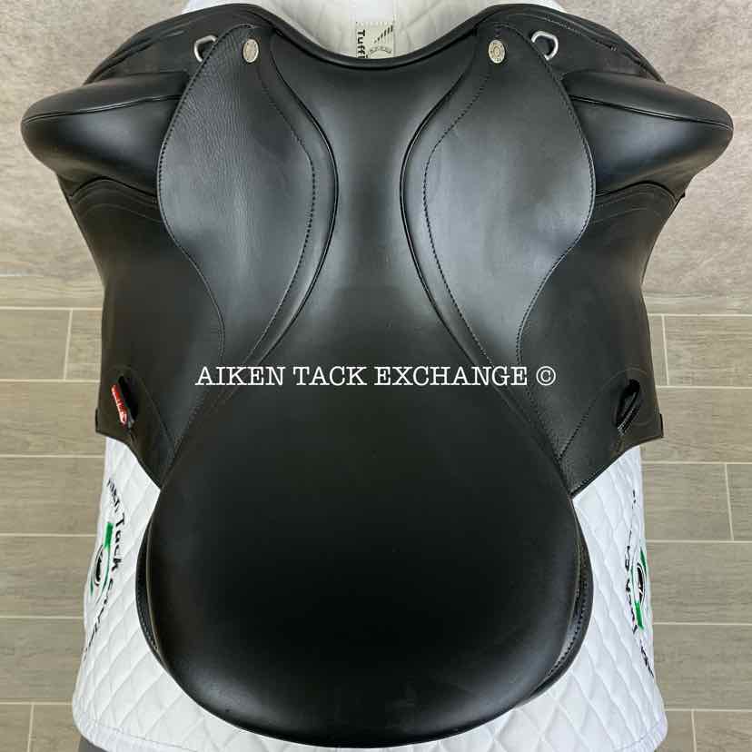 2018 Equipe Olympia Monoflap Dressage Saddle, 16" Seat, Extra Wide Tree, Foam Panels