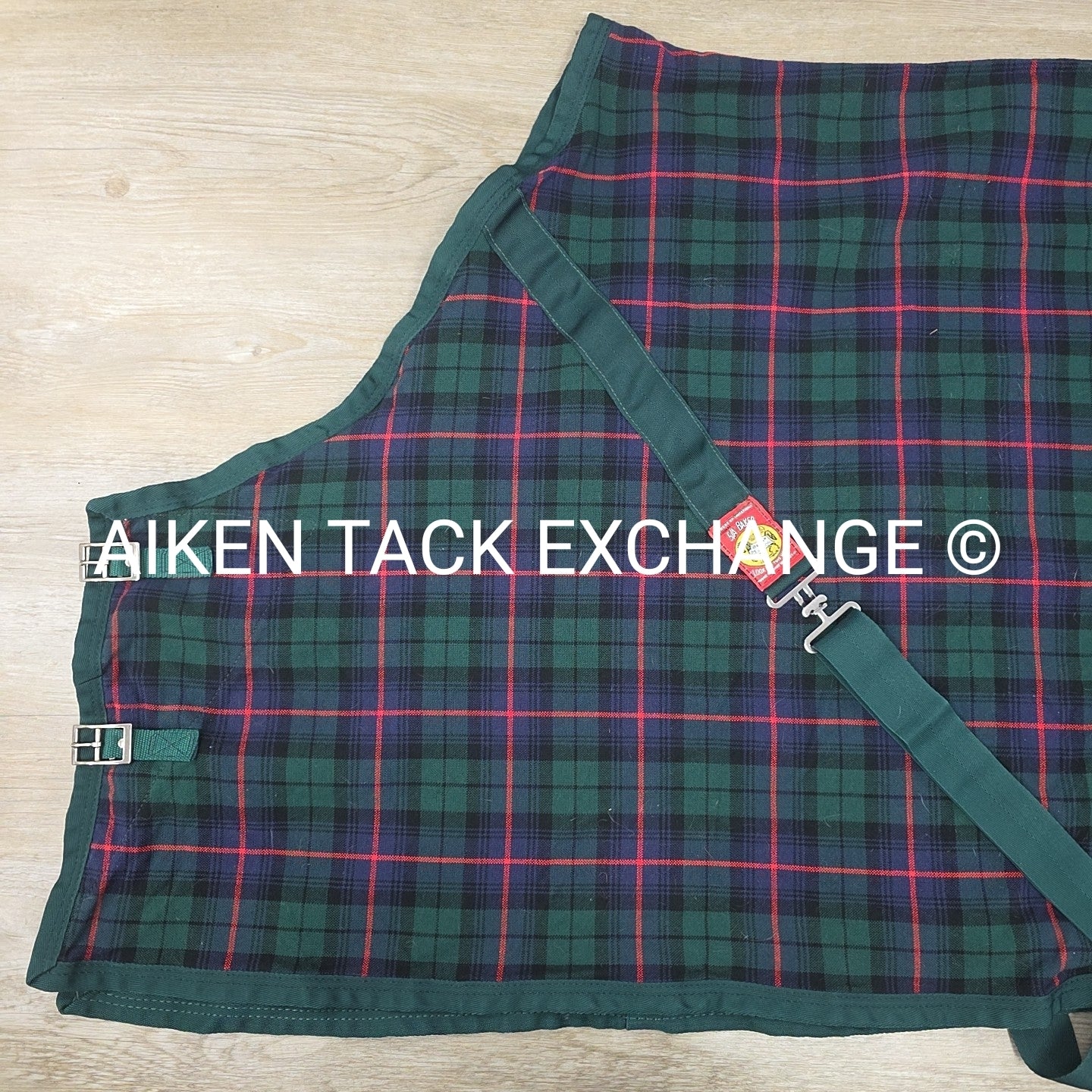 5/A Baker Original Tartan Plaid Stable Sheet, Size 72"