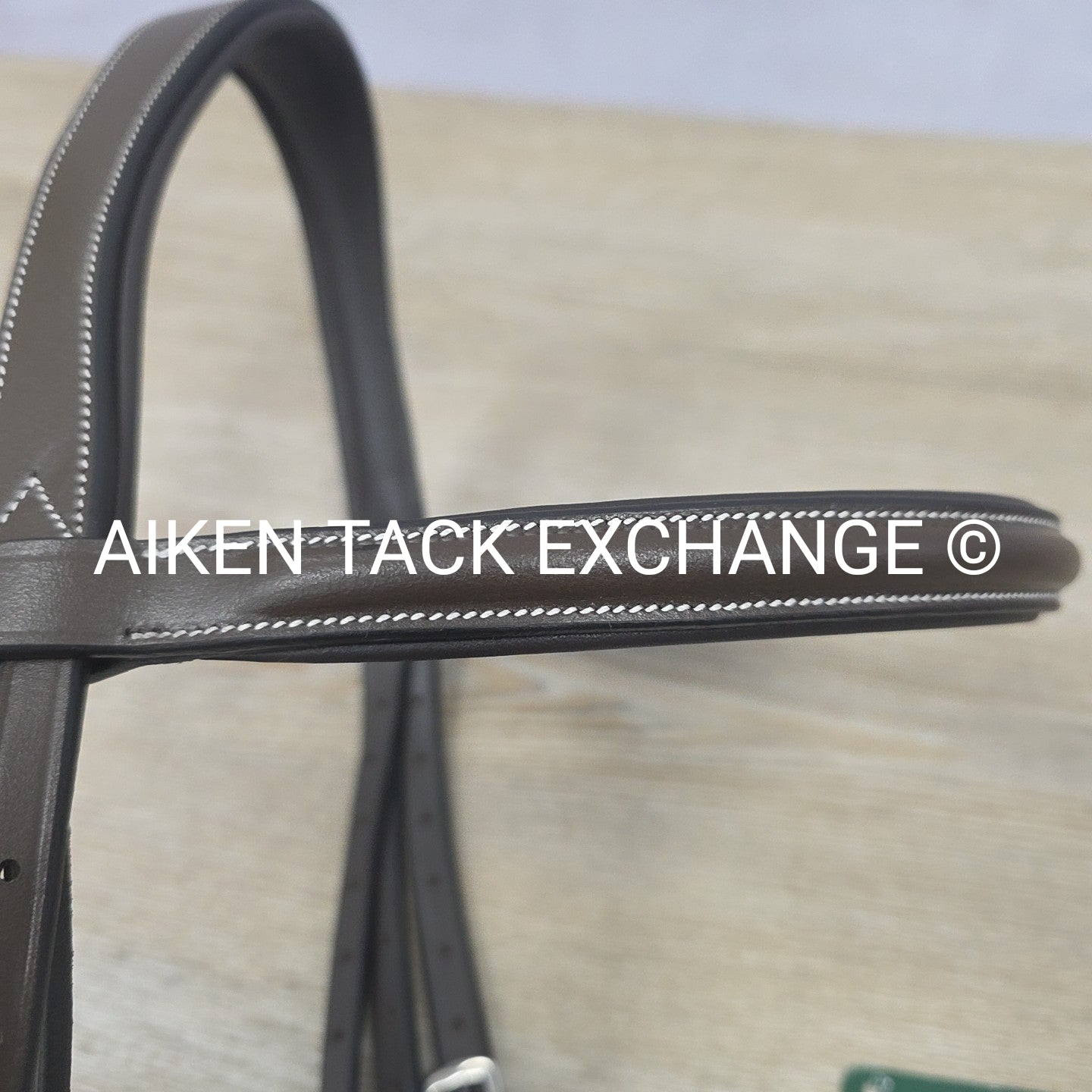 HDR Pro Mono Crown Flash Bridle with Rubber Reins, Havana, Oversize