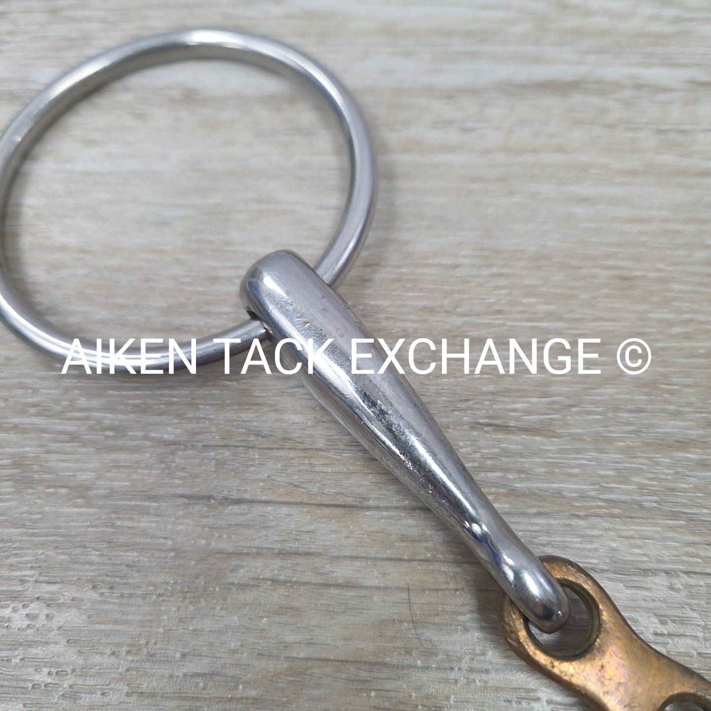 Copper French Link Loose Ring Bit 6"