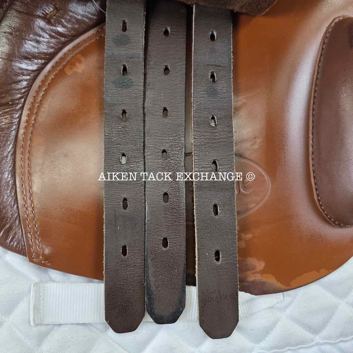 2005 Prestige Sidney Jump Saddle, 17" Seat, 33 Tree - Medium, Wool Flocked Panels