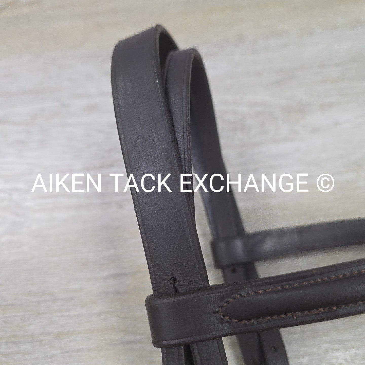 Plain Raised Bridle, No Reins, Brown, Size Full