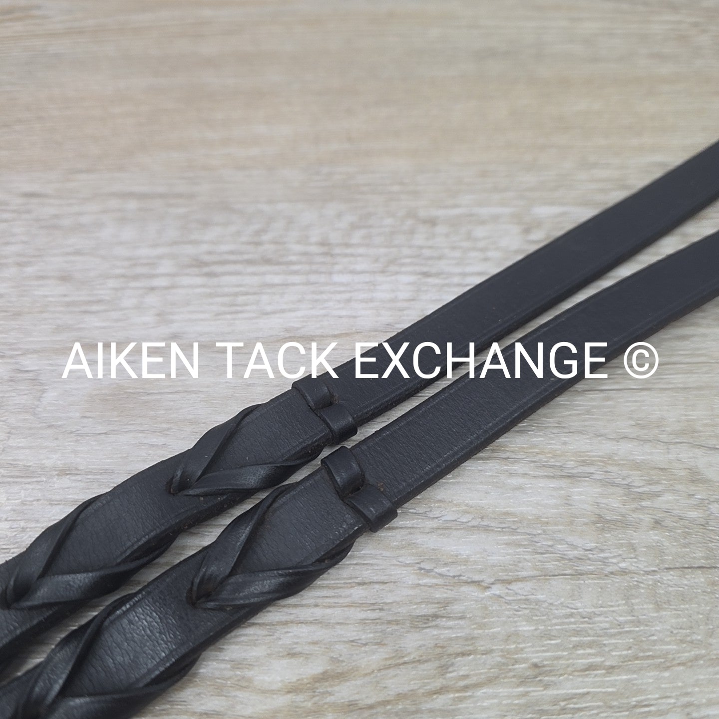Stubben Plain Laced Reins, Brown, 54"