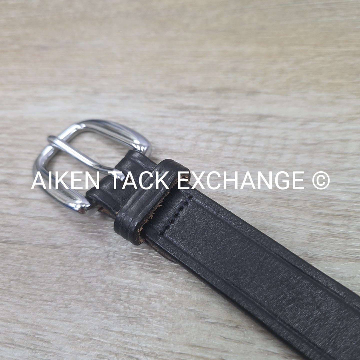 Tory Leather Snaffle Bit Belt, Black, 34