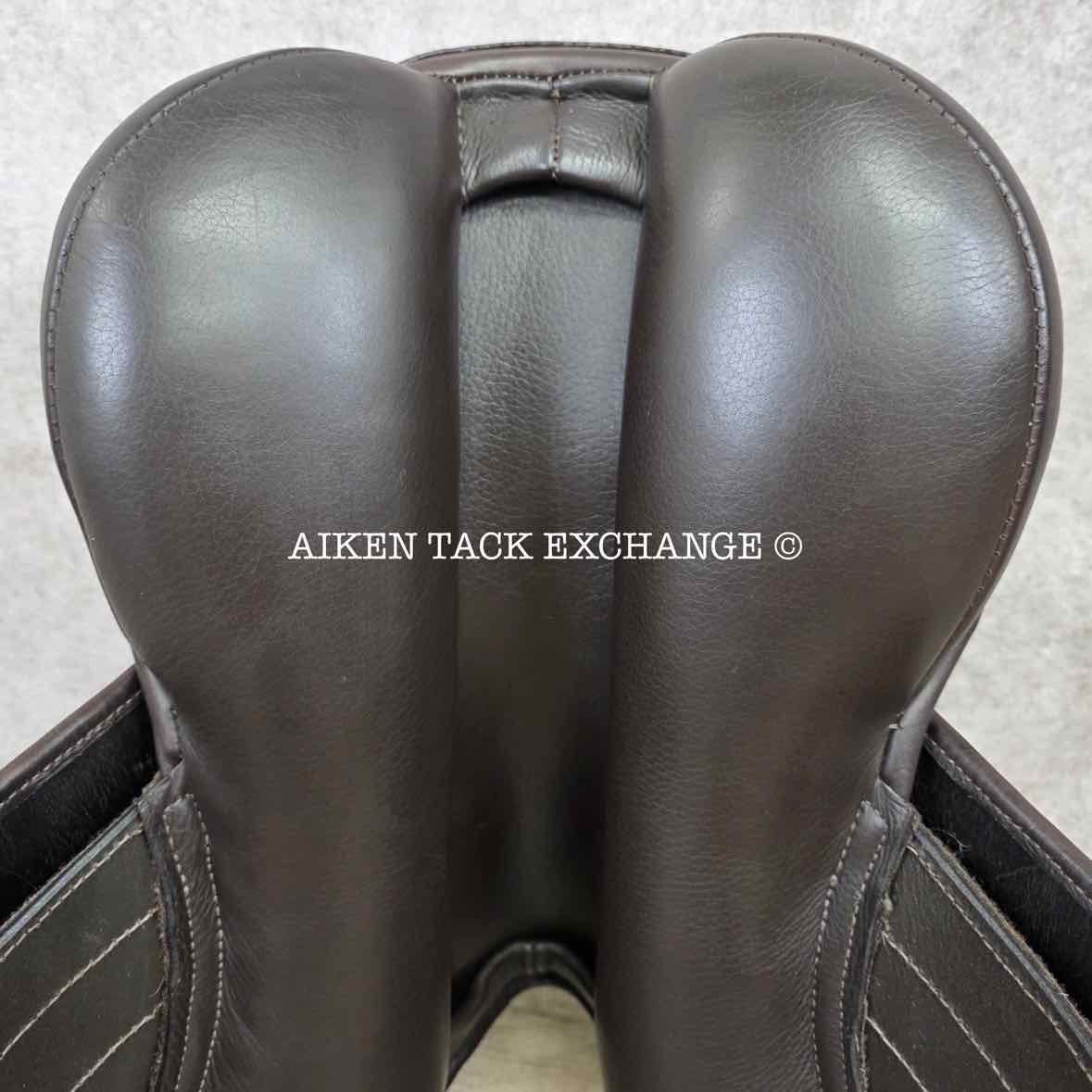 George Gullikson by Ryder Close Contact Jump Saddle, 17.5" Seat, Medium Tree, Wool Flocked Panels