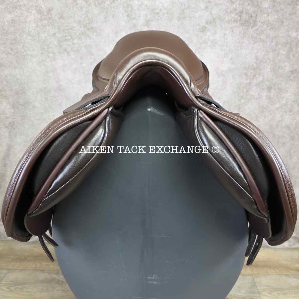 2019 Custom Saddlery Monte Carlo Jump Saddle, 17.5" Seat, Adjustable Tree, Wool Flocked Panels