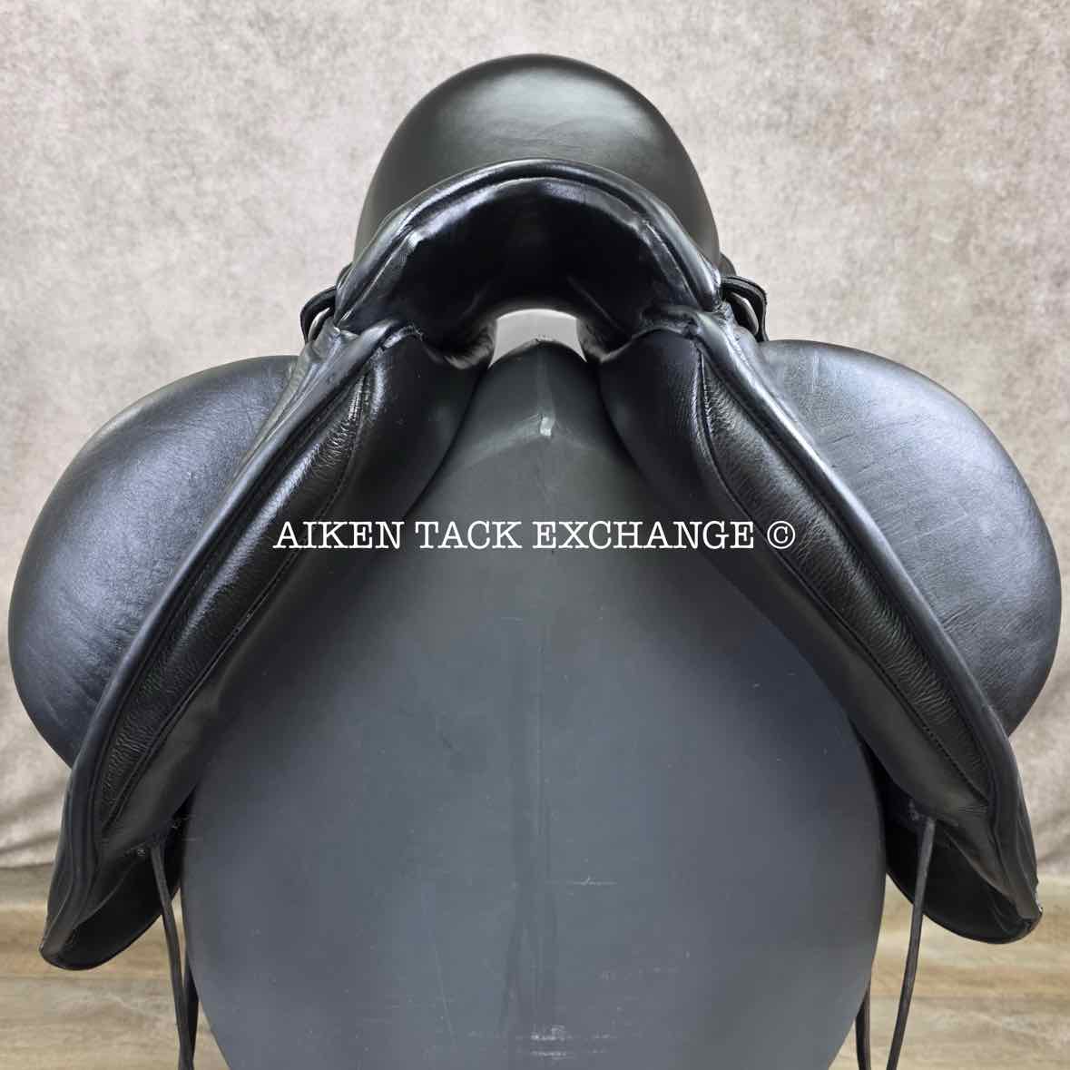 2023 Envy by Custom Saddlery Aurora Monoflap Dressage Saddle, 17.5" Seat, Adjustable Tree, Wool Flocked Panels