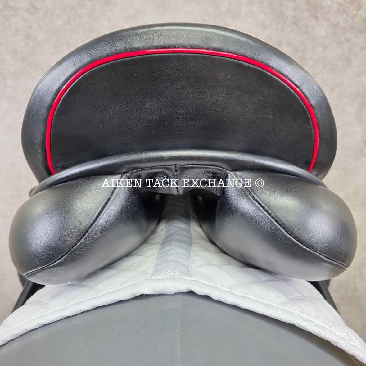 2018 County Perfection "E" Monoflap Dressage Saddle, 17" Seat, Narrow Tree, Wool Flocked Skid Row Panels