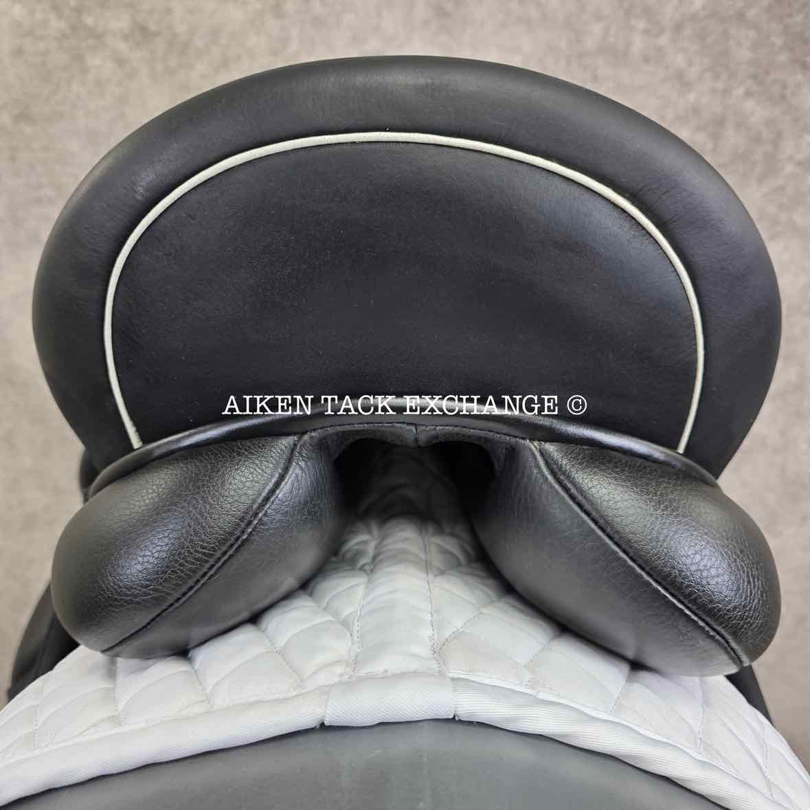 **SOLD** 2020 Custom Saddlery Wolfgang Solo Dressage Saddle, 18" Seat, Adjustable Tree - Set to Wide, Wool Flocked Panels