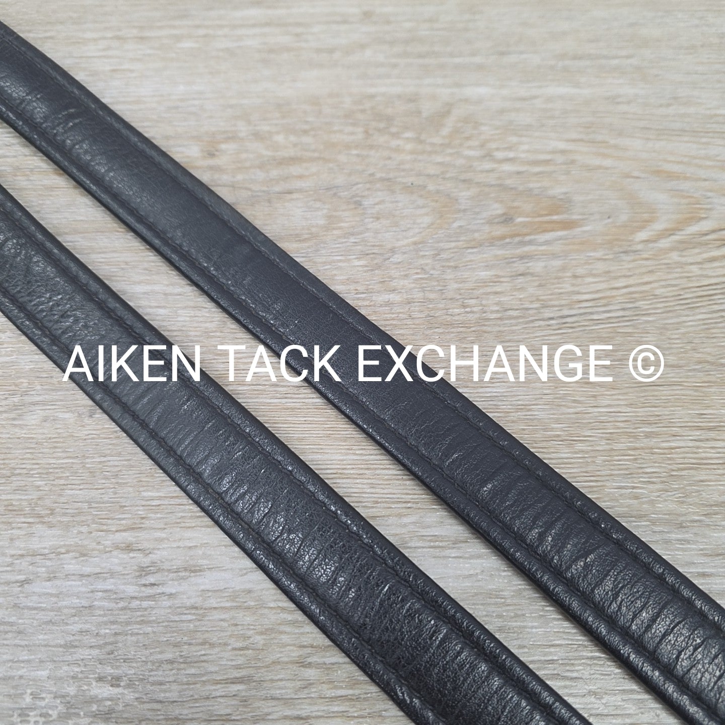 English Stirrup Leathers, Black, 58"