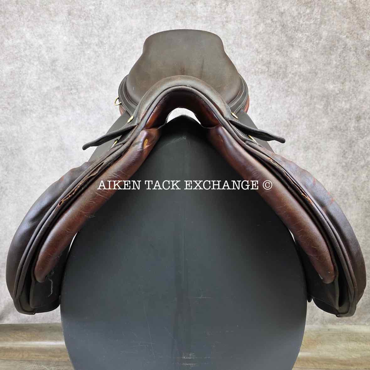 1998 PJ by Bruno Delgrange Close Contact Jump Saddle, 17.5" Seat, 4L Flap, Medium Tree, Foam Panels