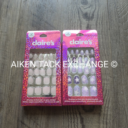 Claire's Press-On Nails (2 Sets) - 24 Count Each (48 Total)