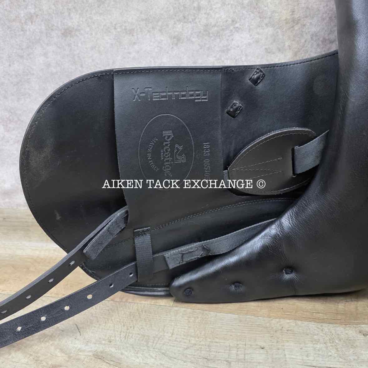 2016 Prestige X-Helen K Monoflap Dressage Saddle, 18" Seat, 35 Tree - MW/W, Wool Flocked Panels