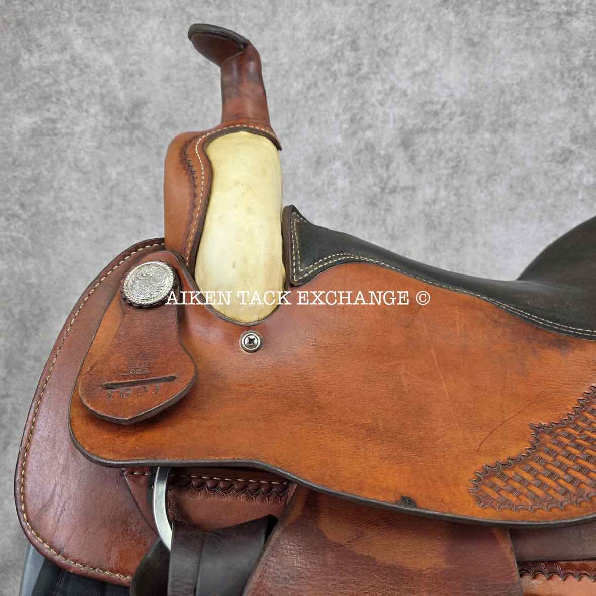 AMB Western Saddle, 16" Seat, Wide Tree - Full QH Bars