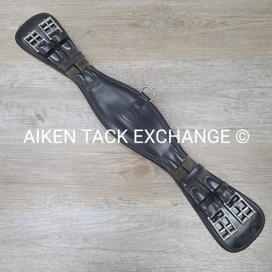 Prestige Padded Leather Short Girth, Black, 24"