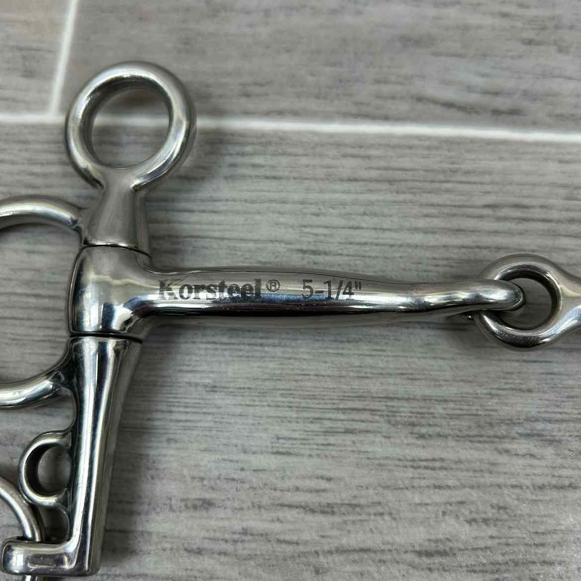 Korsteel Single Joint Short Shank Pelham Bit 5.25"