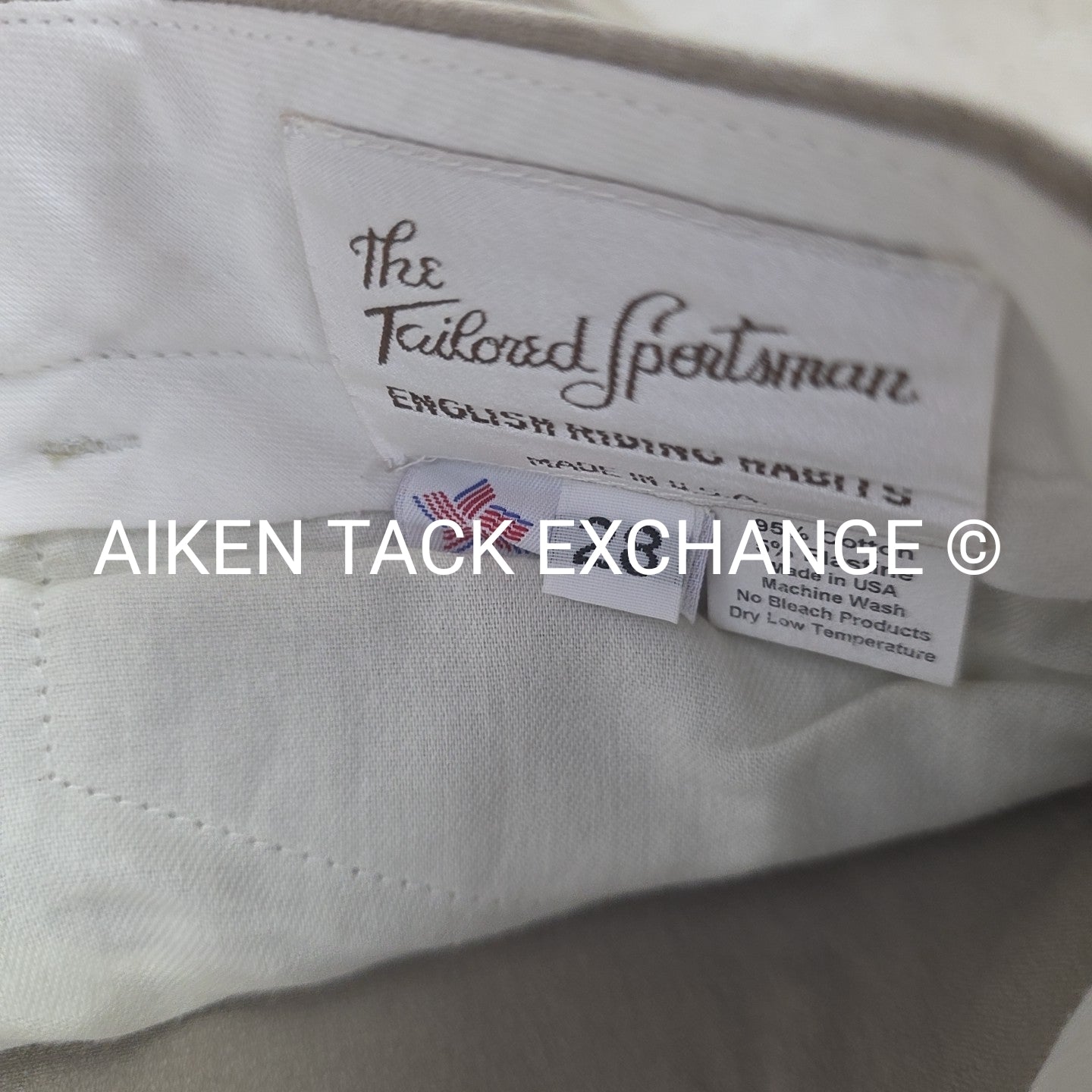 BARGAIN BUNDLE: Tailored Sportsman Knee Patch Side Zip Breeches, Size 28, 2 Pair