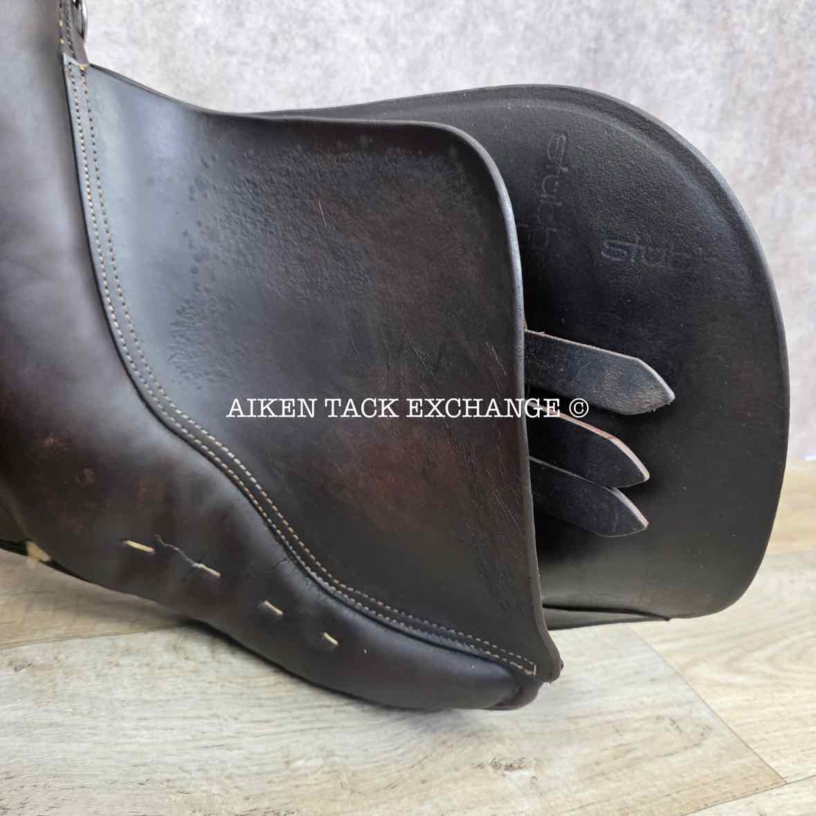 Stubben Siegfried II Saddle, 17" Seat, 31cm Tree - MW/W, Wool Flocked Panels
