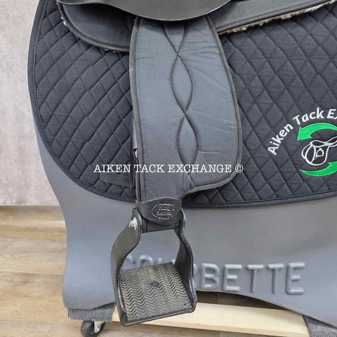 King Series Neutron Marathon Endurance Saddle, 15" Seat, Wide Tree - Full QH Bars