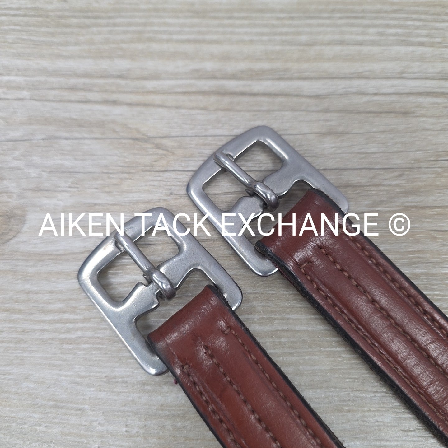 Nylon Backed Stirrup Leathers, Brown, 58"