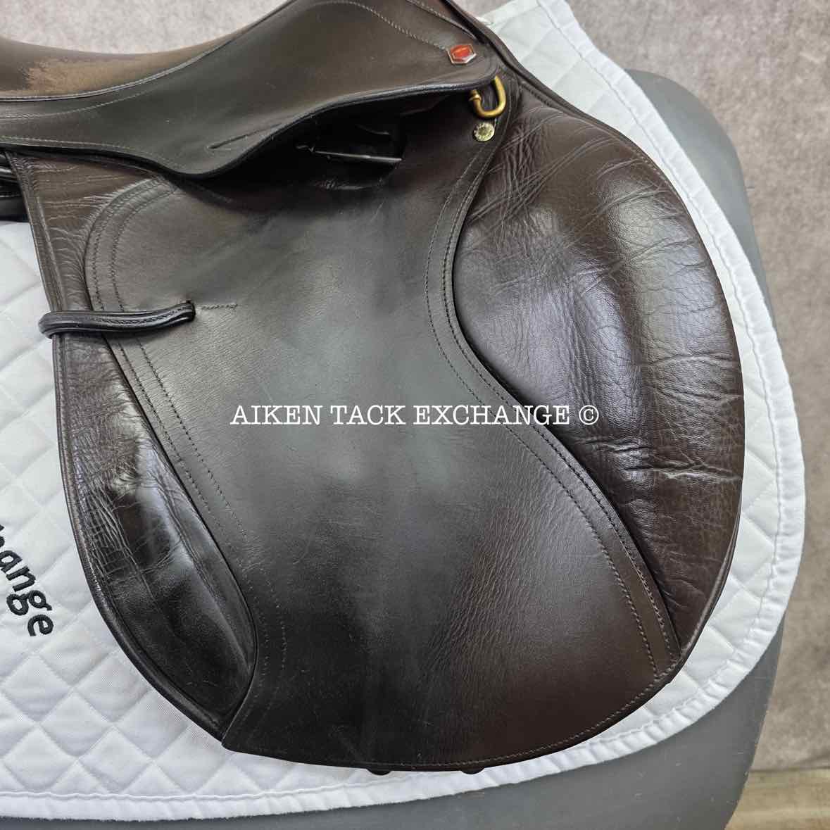Albion Kontact Pro H/J Jewell Jump Saddle, 17.5" Seat, Medium Tree, Wool Flocked Panels