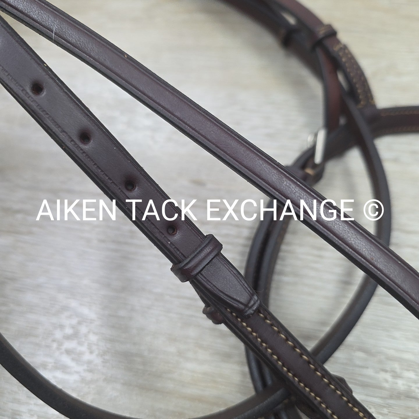 Edgewood Plain Raised Bridle, No Reins, Brown, Size Full